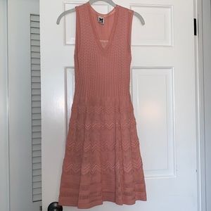 Missoni blush colored knit dress